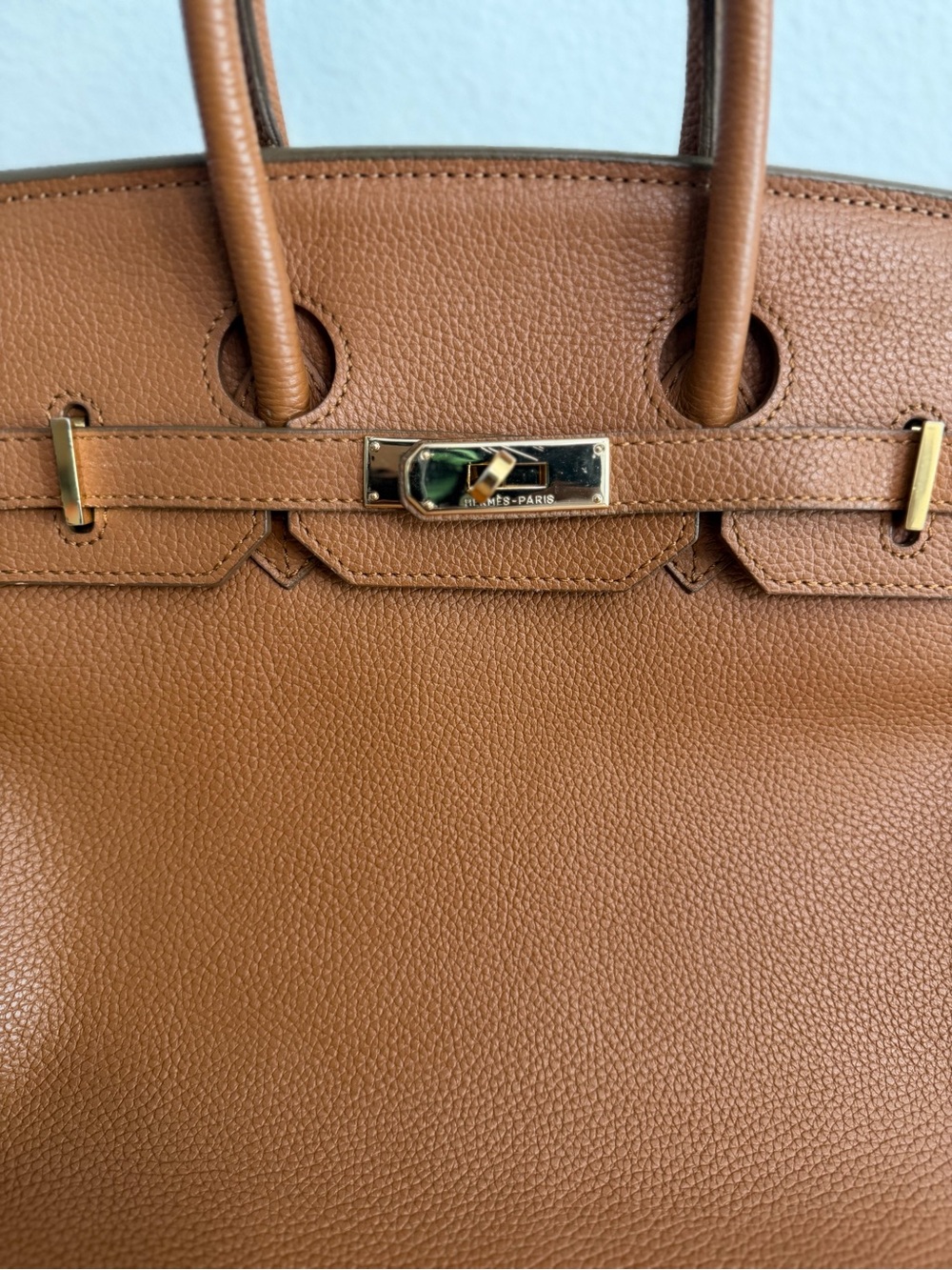 H 2007 Togo Birkin Retourne 35 gold on gold GHW Vintage plk - Picture 5 of 7
